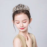 Gold Crystal Hair Accessories Front View