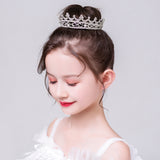 Silver Crystal Hair Accessories Side View