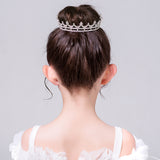 Silver Crystal Hair Accessories Back View