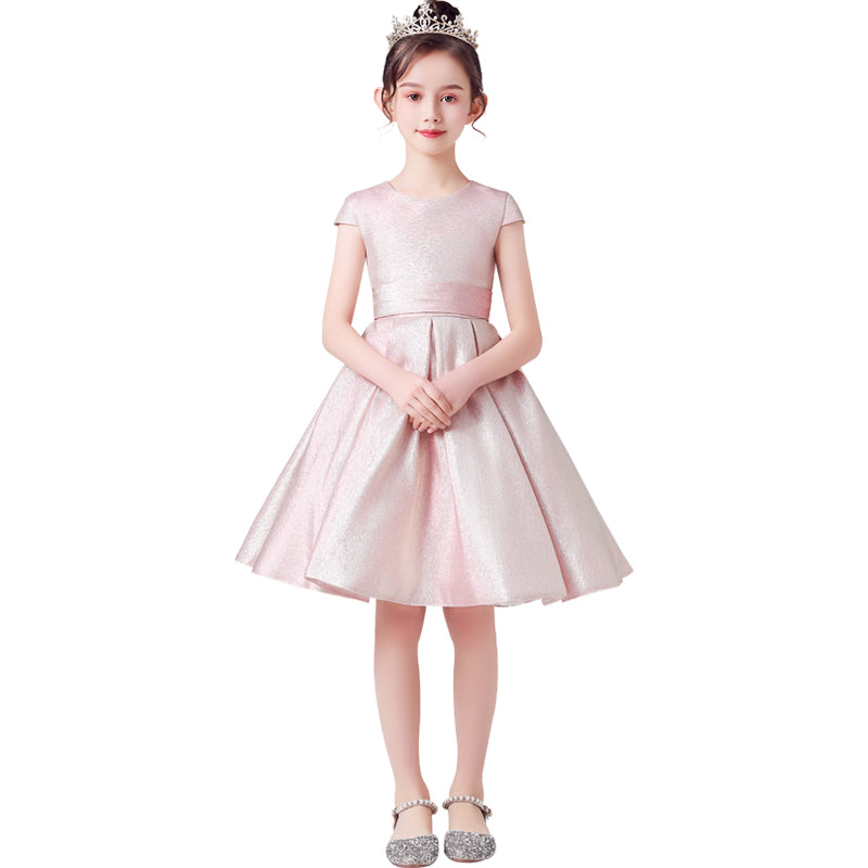 Flower Girl Dresses For Wedding Little Girl Formal Princess Dress Short Sleeve