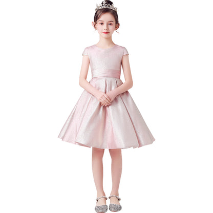 Flower Girl Dresses For Wedding Little Girl Formal Princess Dress Short Sleeve