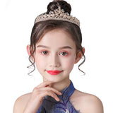 Gold Crystal Hair Accessories Front View