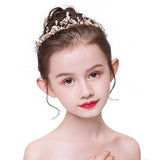 Gold Pearl Hair Accessories Front View