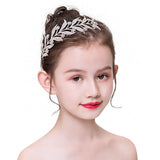 Silver Crystal Hair Accessories Front View